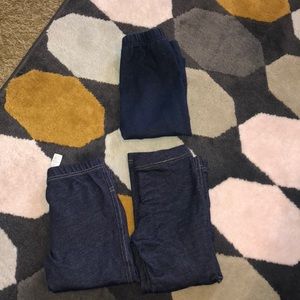 A bundle of 3 pairs of toddler jegging